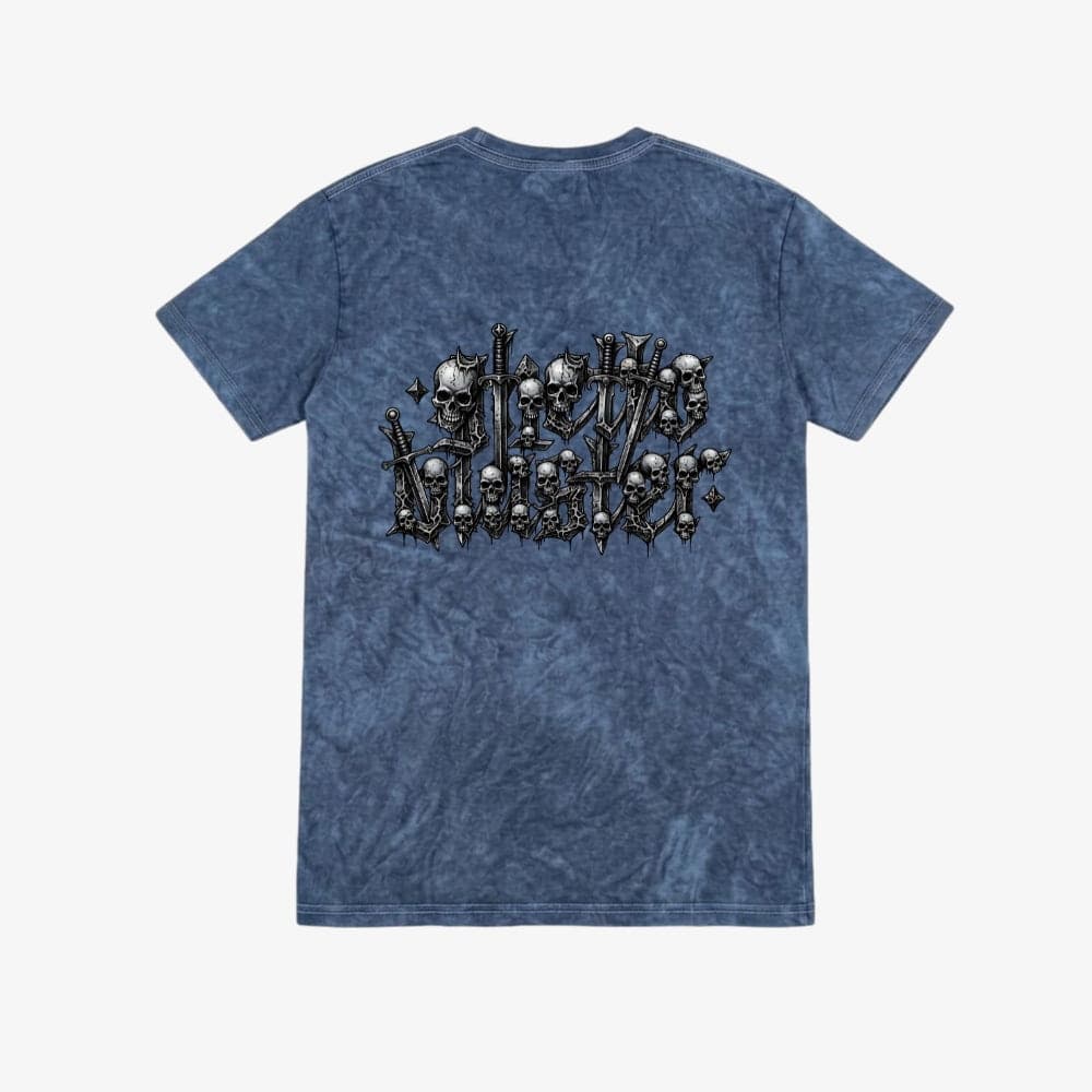 T-shirt Ghettoblaster Metal vintage  blu - 3
