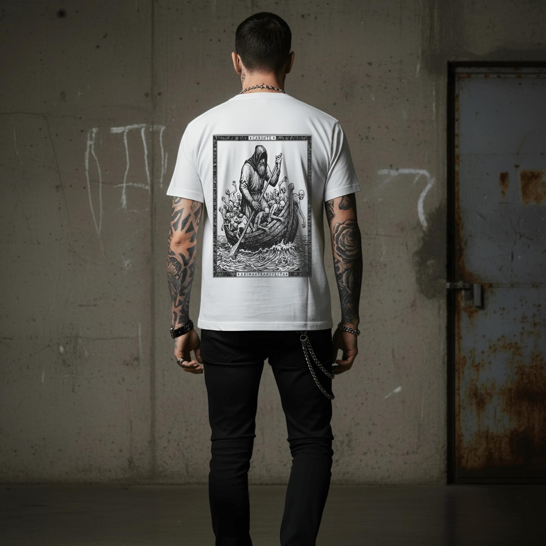 T-shirt Ghettoblaster Caronte Inferno white - 2