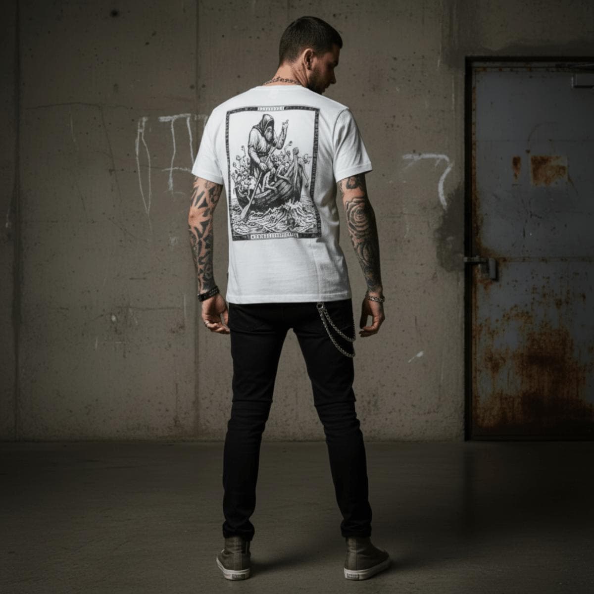 T-shirt Ghettoblaster Caronte Inferno white - 6