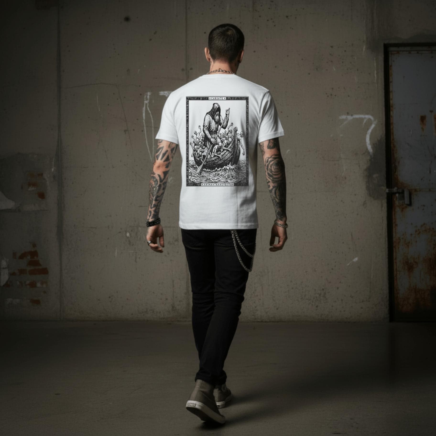 T-shirt Ghettoblaster Caronte Inferno white - 7