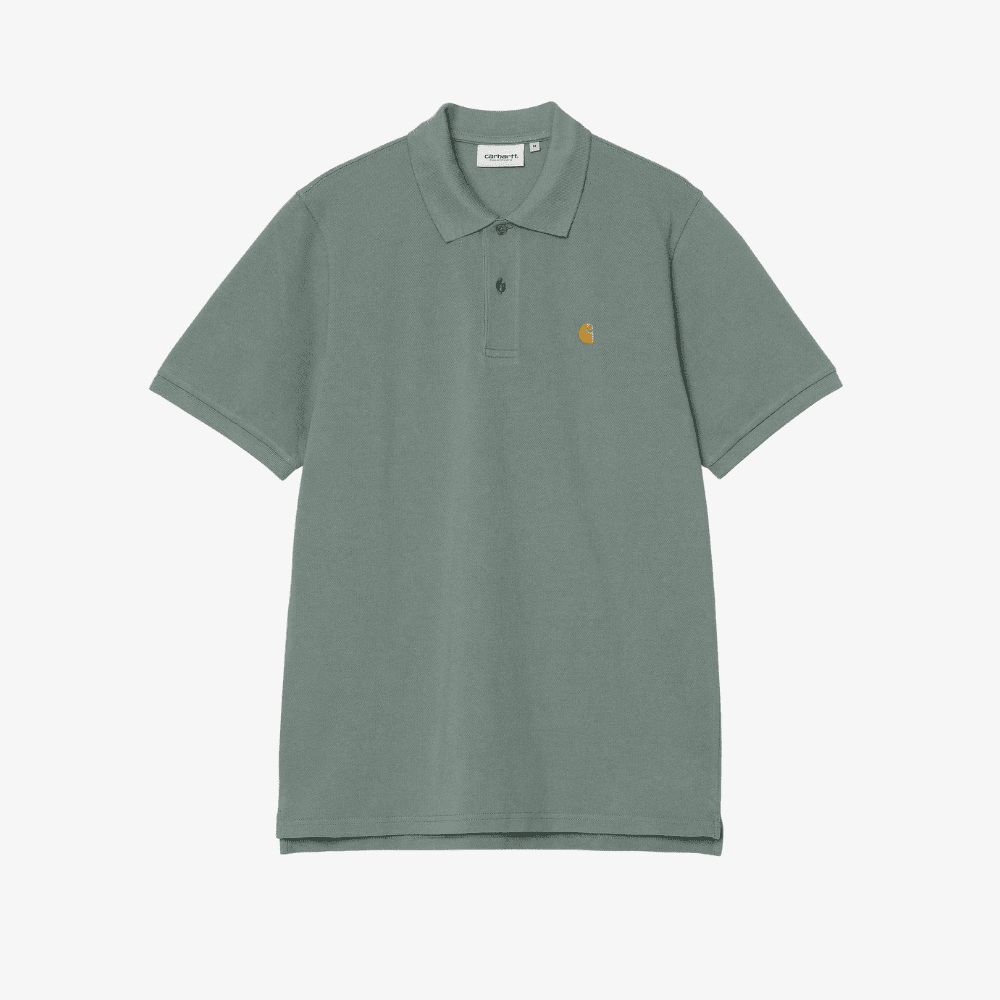 Polo Carhartt Chase Pique silver pine gold - 6