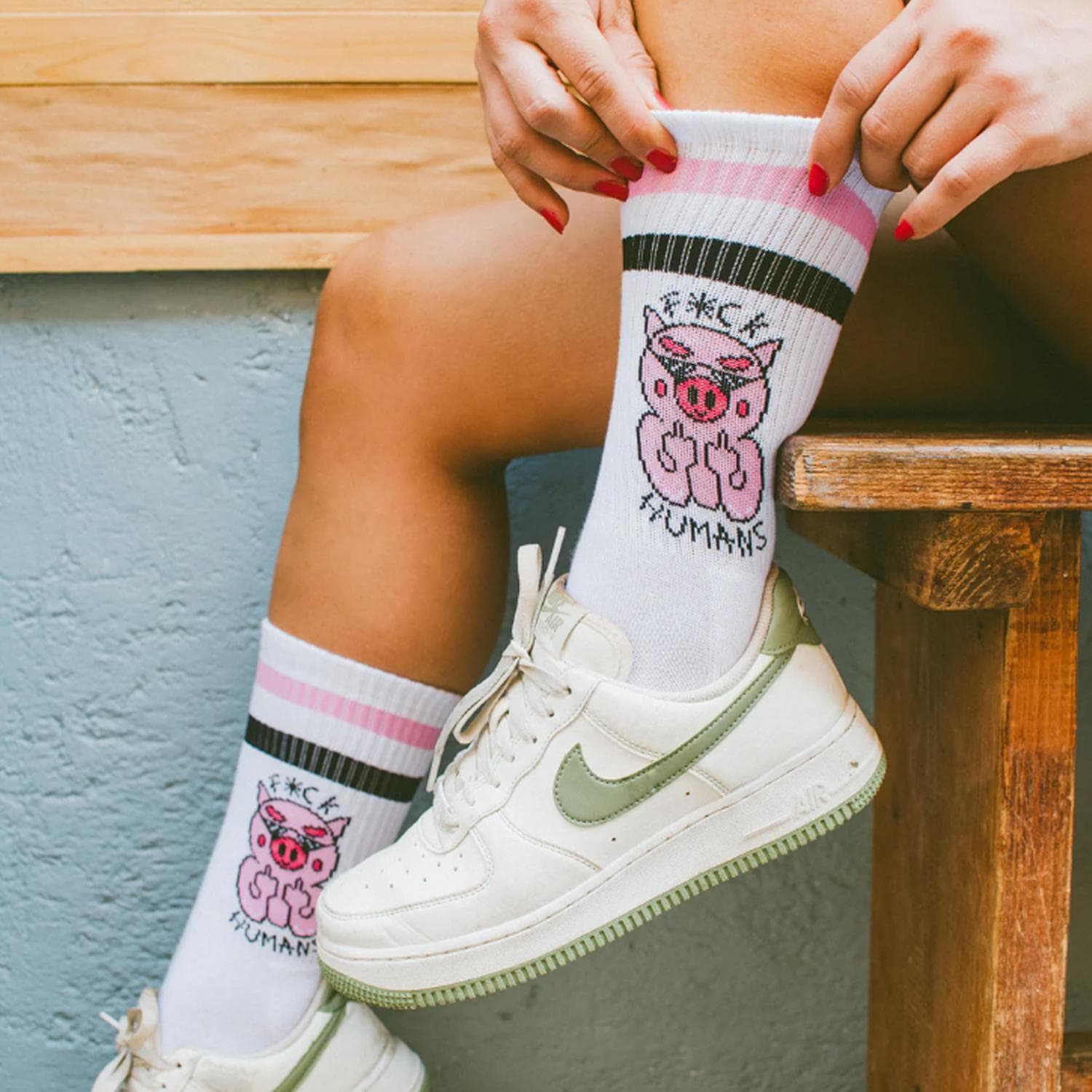 Calze American Socks F**k Humans Multicolor - 4