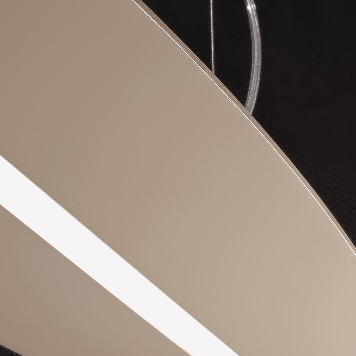 Sospensione GN-SURF SL 65W LED 6500LM 3000°K 130CM dimmerabile alluminio lampadario ufficio moderno rettangolare biemissione - 8