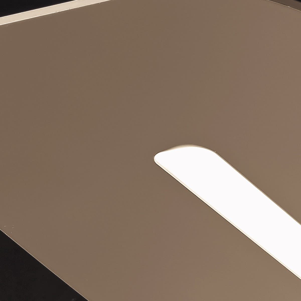 Plafoniera GN-SURF PL 52W LED 5200LM 3000°K 130CM dimmerabile alluminio lampada soffitto parete ufficio moderna rettangolare - 7