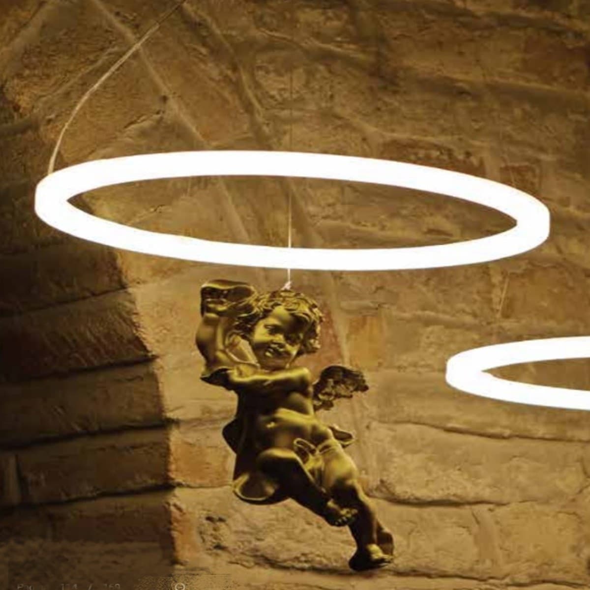 Lampadario classico EMPORIUM COSCIENZA AMABILE CL1498 LED 20W PMMA resina sospensione - 5