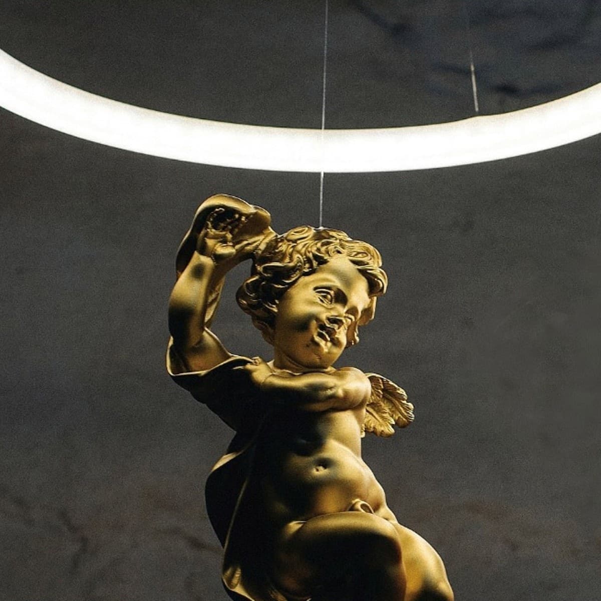 Lampadario classico EMPORIUM COSCIENZA AMABILE CL1498 LED 20W PMMA resina sospensione - 6