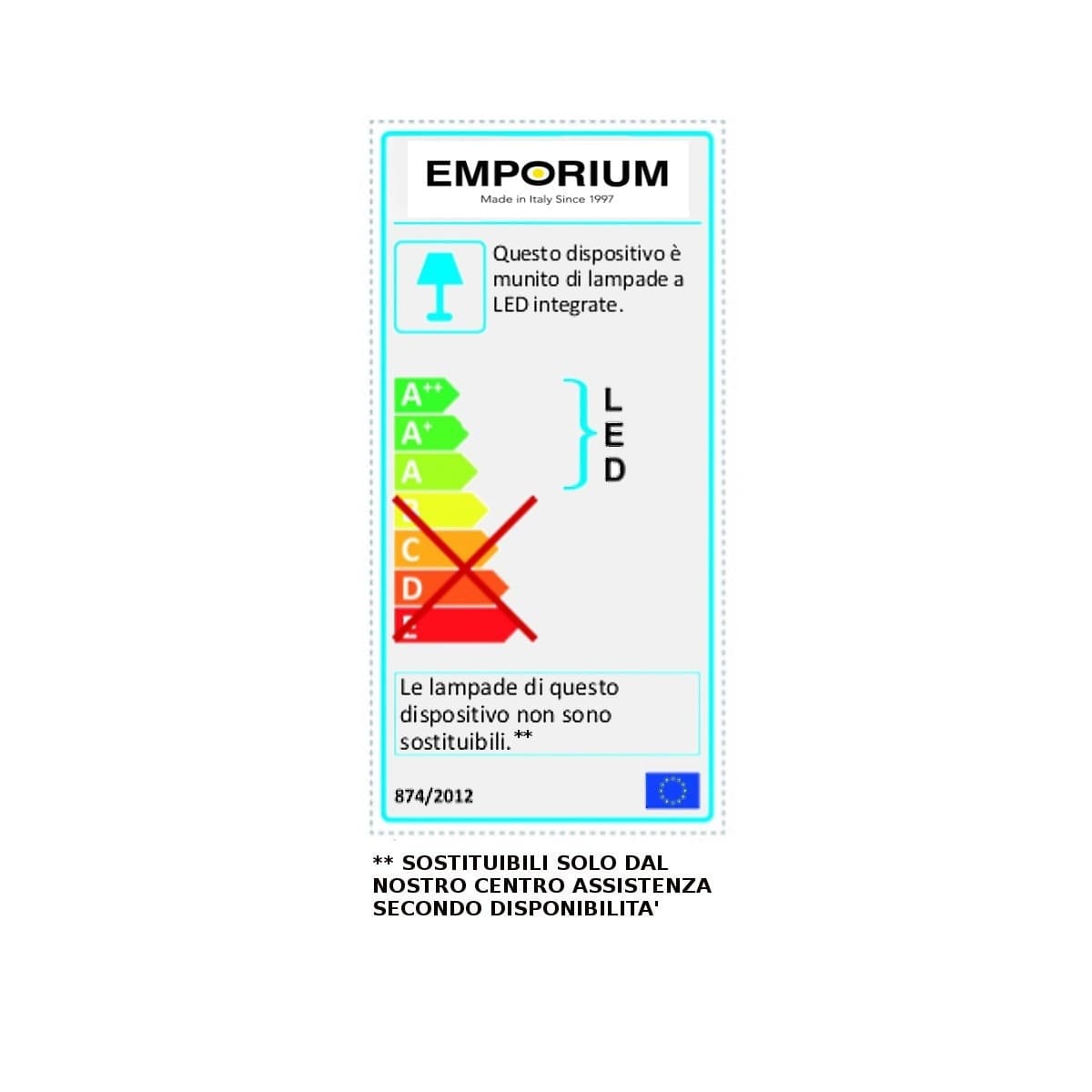 Lampadario classico EMPORIUM COSCIENZA AMABILE CL1498 LED 20W PMMA resina sospensione - 8