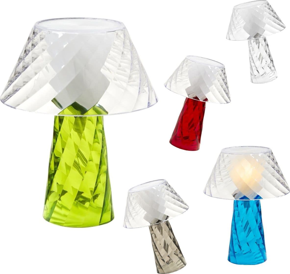 Abat-jour moderna EMPORIUM TATA CL550 G9 LED acrilico lampada tavolo - 7
