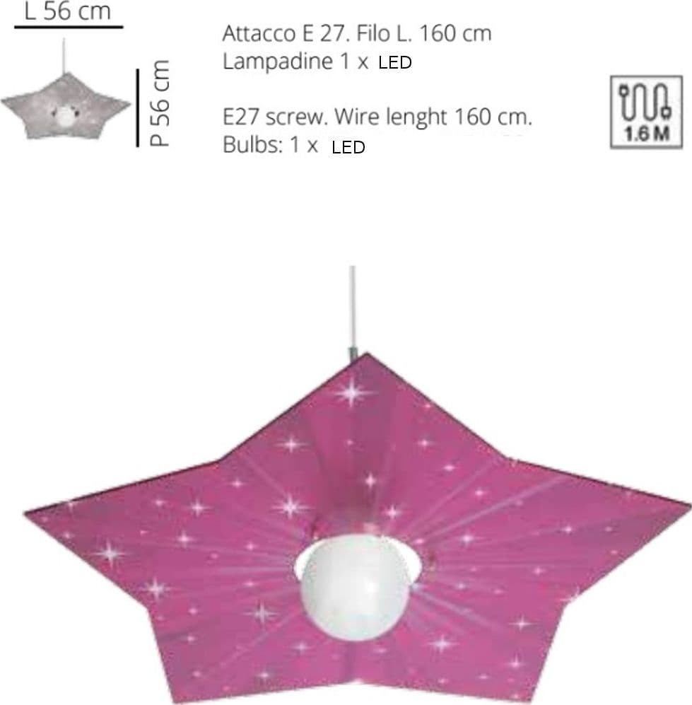 Lampadario moderno EMPORIUM STAR CL1532 49 E27 LED cristallo acrilico sospensione - 5