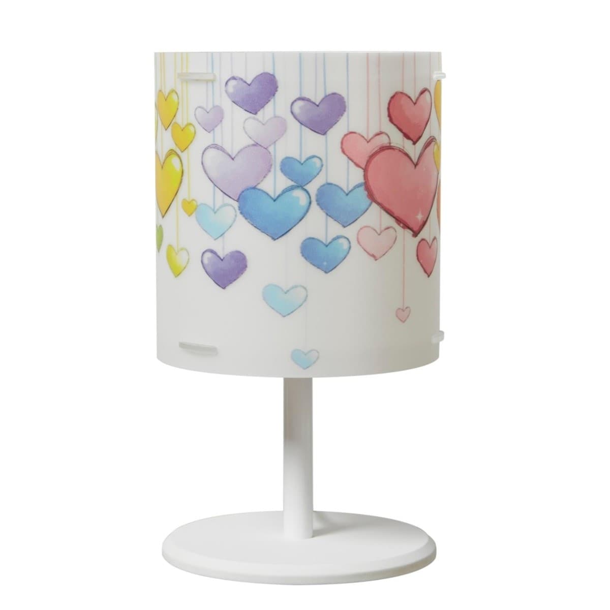 Abat-jour moderna EMPORIUM CYLINDER CUORI CL1527 E14 LED metacrilato sandylex lampada cameretta - 2