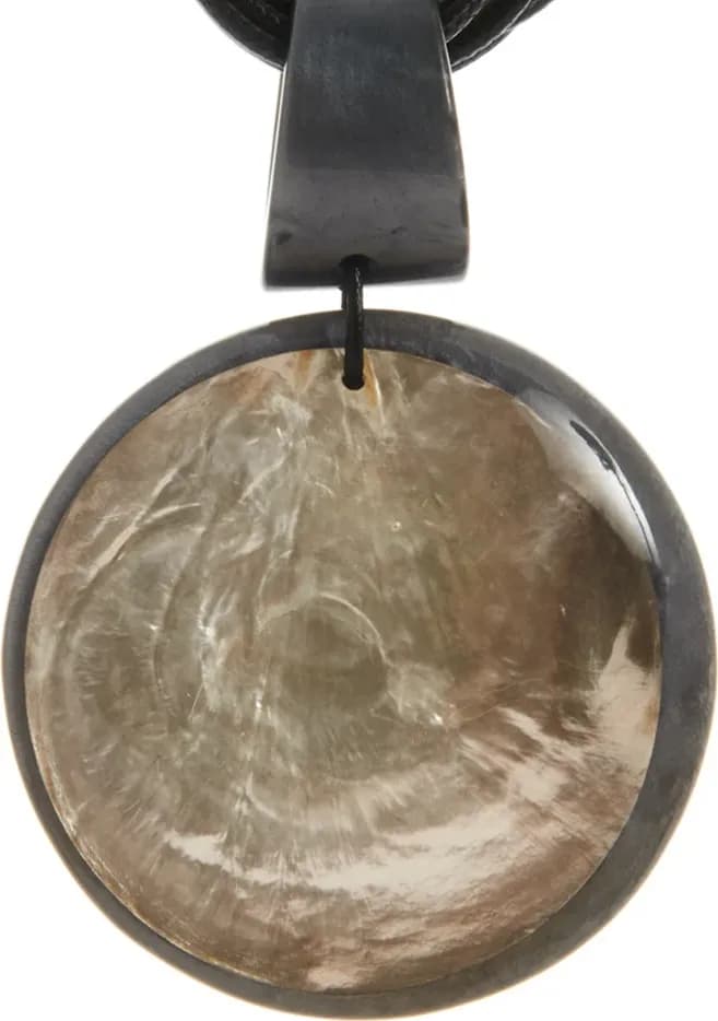 LECLAF | Collana corda e medaglione - 2