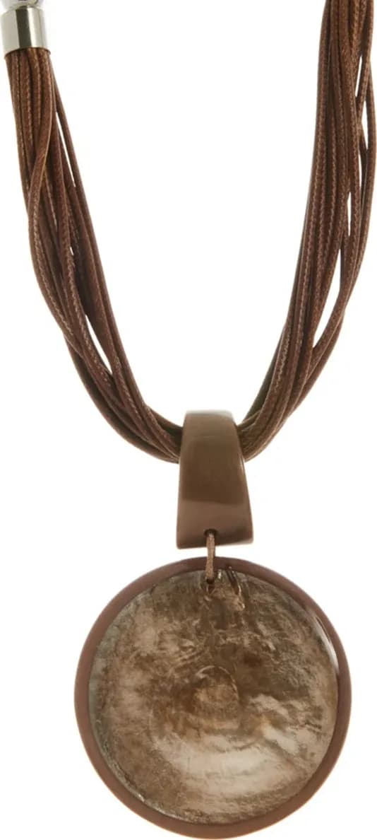 LECLAF | Collana corda e medaglione cammello