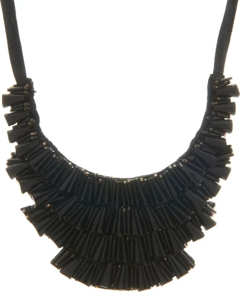 LECLAF | Collana girocollo nastro e strass