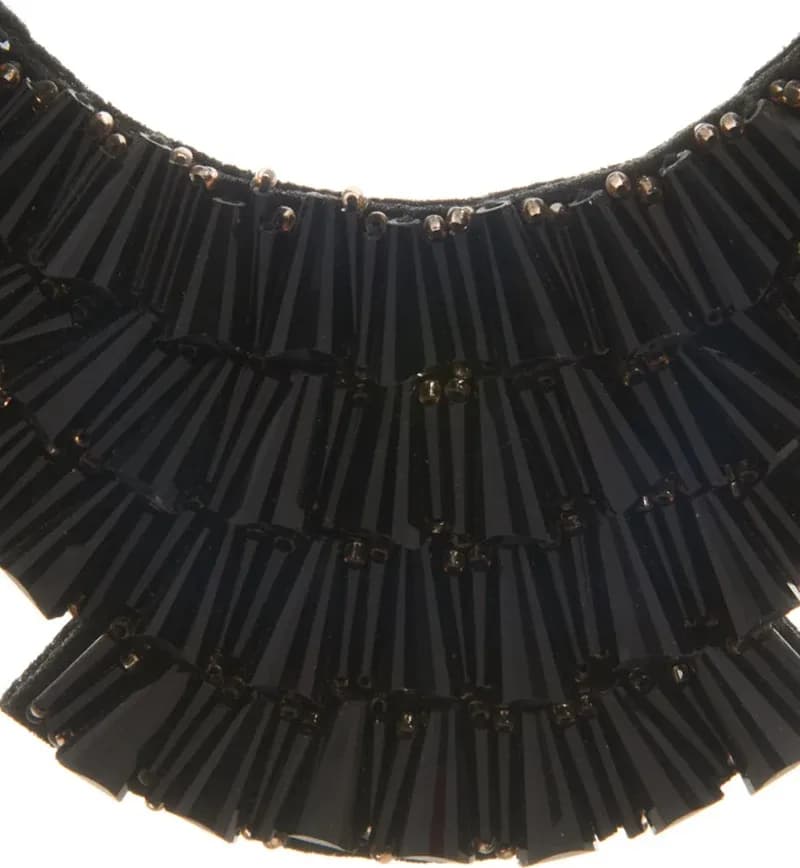 LECLAF | Collana girocollo nastro e strass - 2