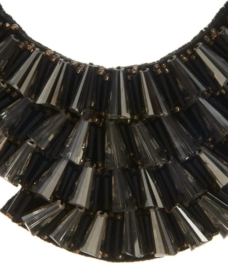 LECLAF | Collana girocollo nastro e strass - 2