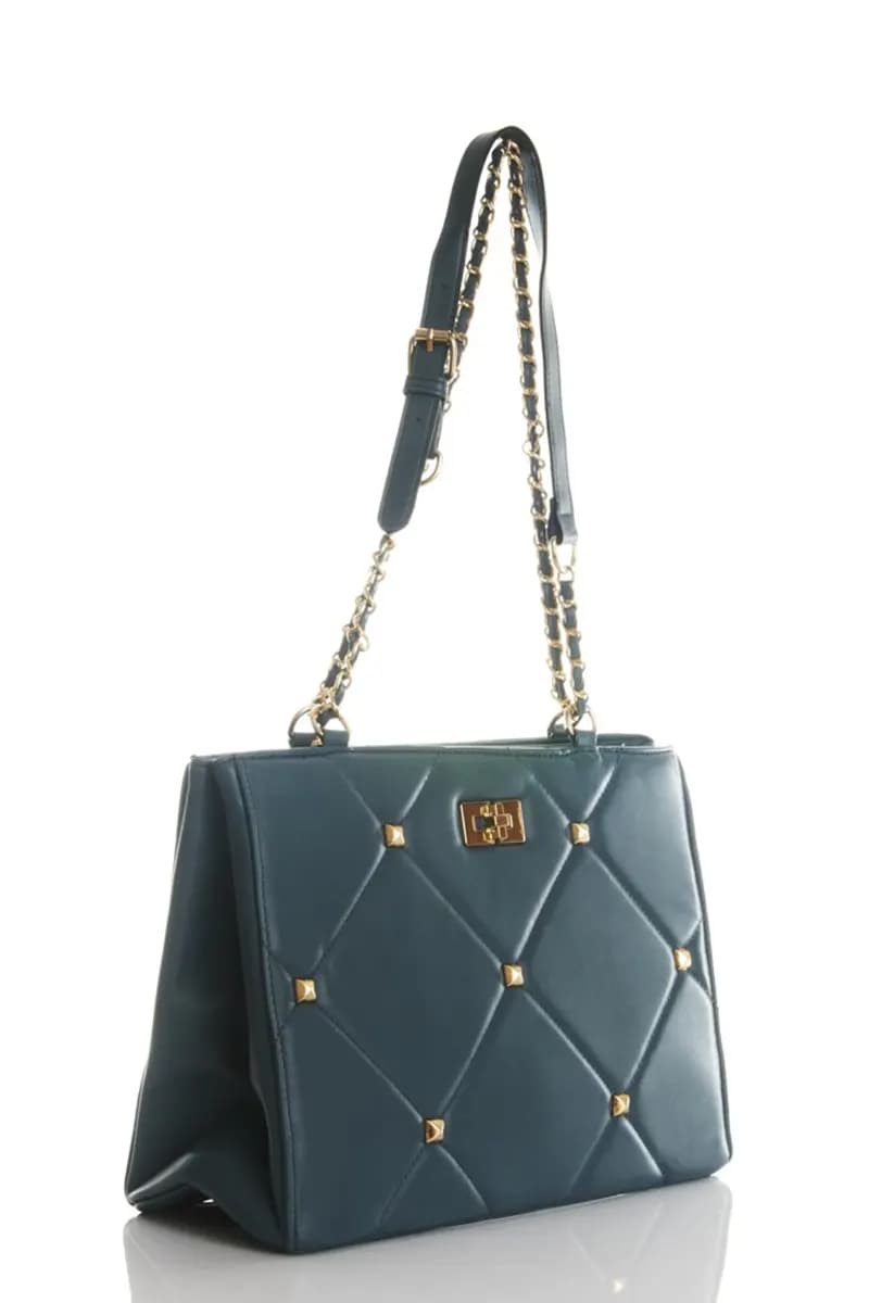LECLAF | Borsa rettangolare borchie - 4