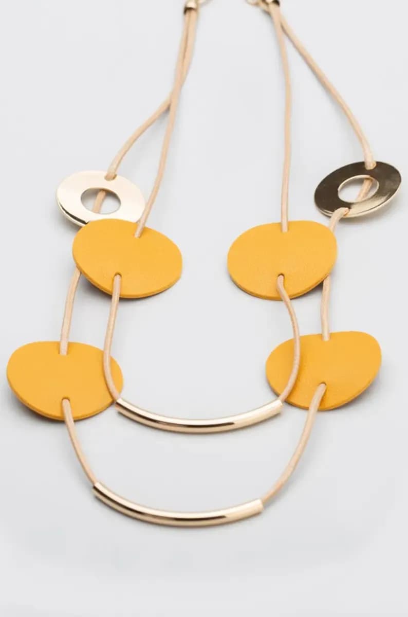 LECLAF | Collana corda dischi - 3