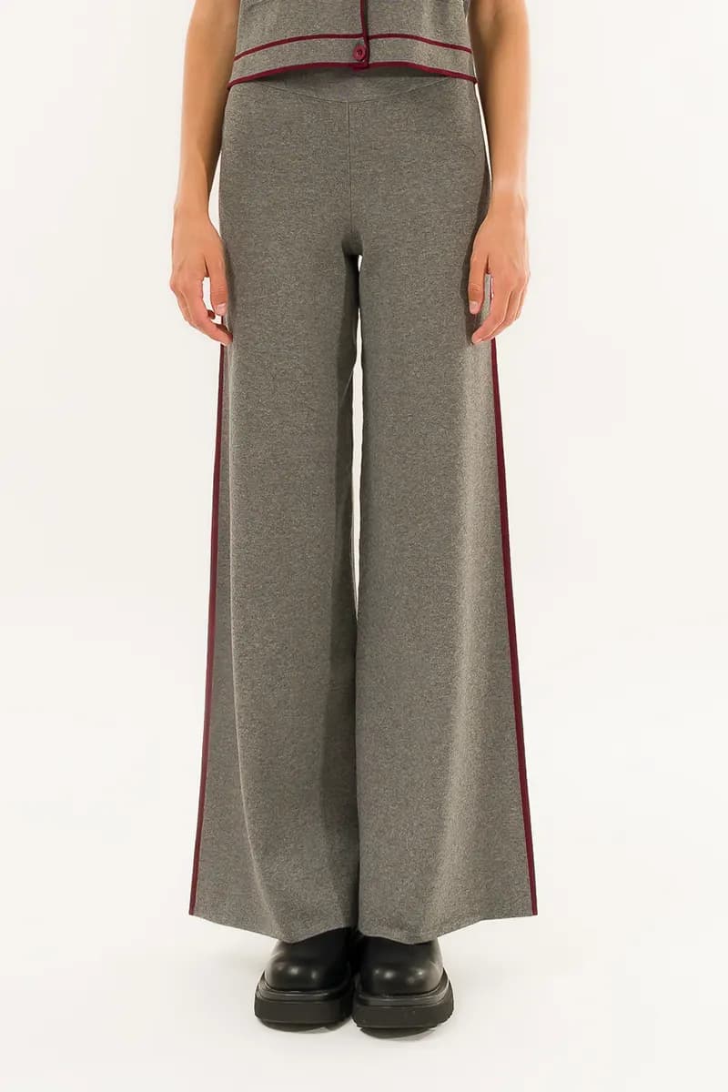KONTATTO | Pantalone in maglia con banda laterale - 2