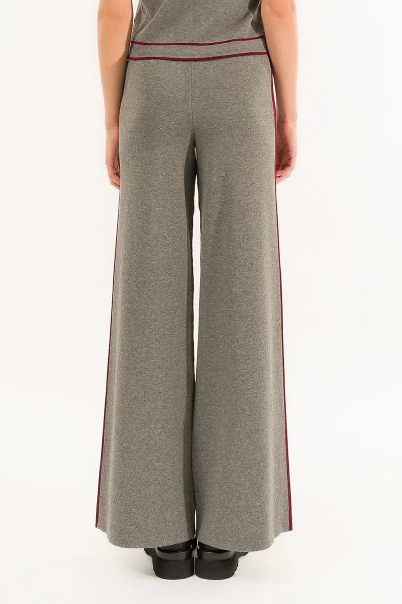 KONTATTO | Pantalone in maglia con banda laterale - 3