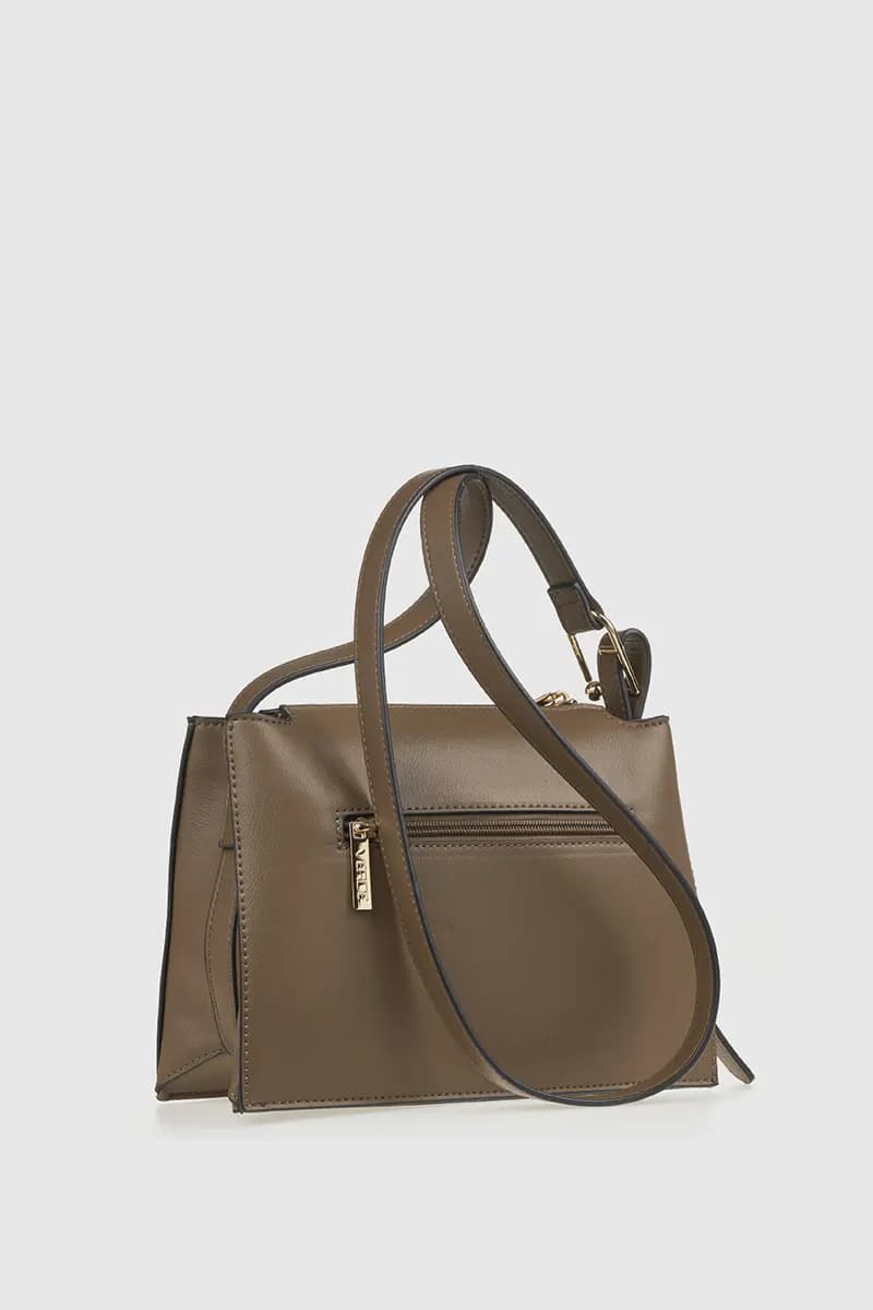 VERDE FASHION | Borsa a tracolla in ecopelle - 2