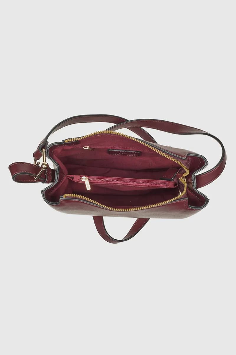 VERDE FASHION | Borsa a tracolla in ecopelle - 15