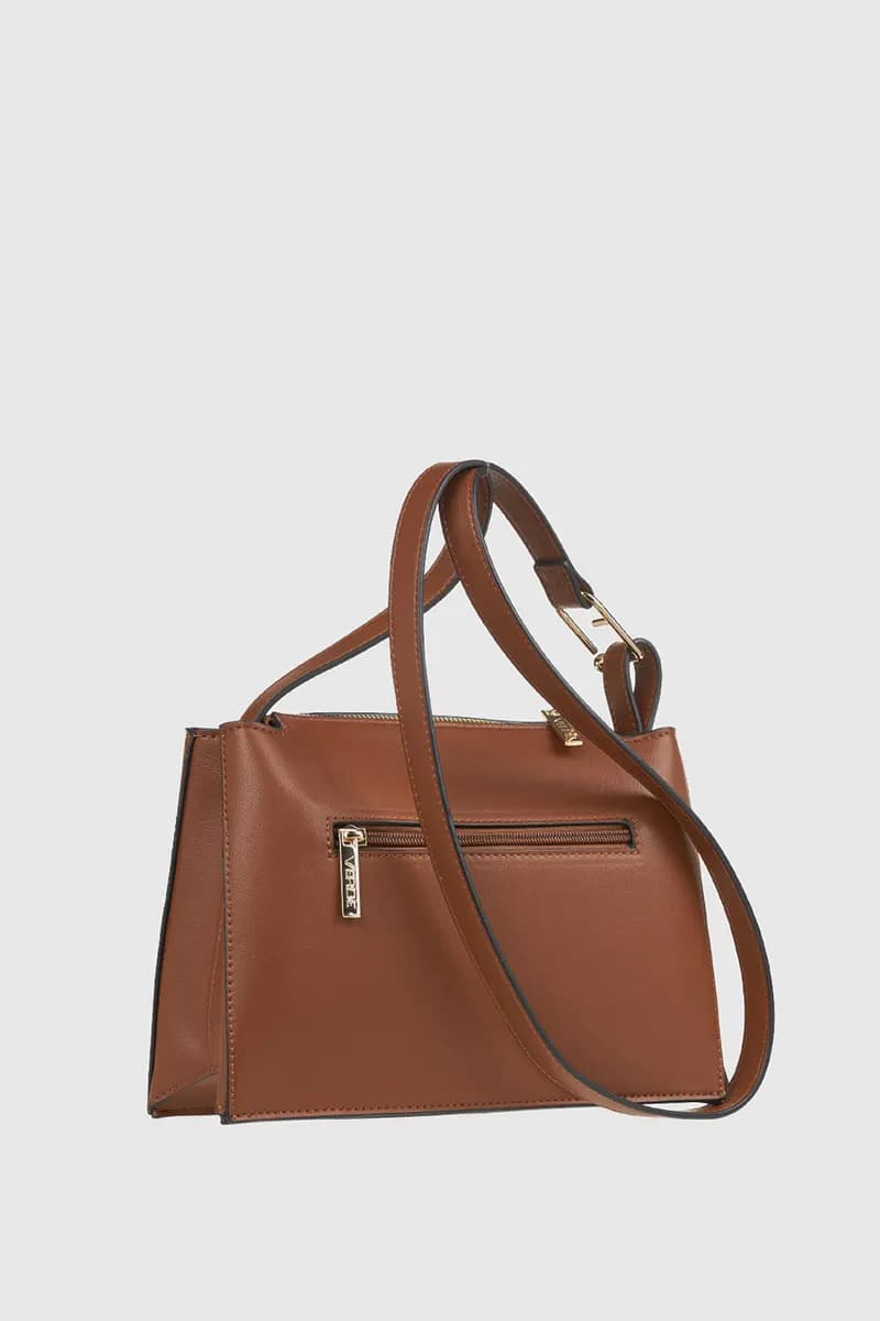 VERDE FASHION | Borsa a tracolla in ecopelle - 10