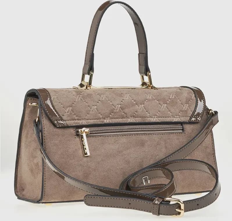 VERDE FASHION | Borsa in ecopelle scamosciata - 6