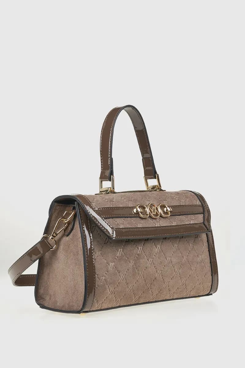 VERDE FASHION | Borsa in ecopelle scamosciata - 8