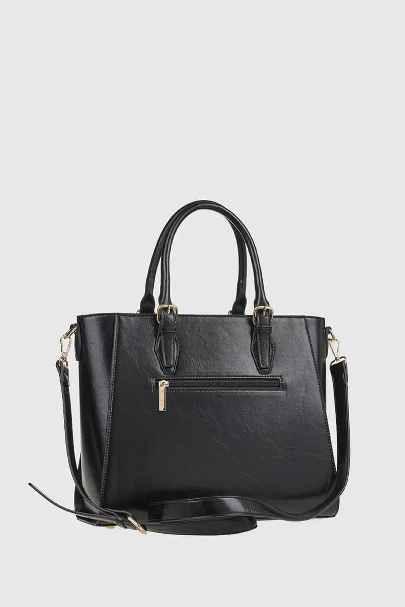 VERDE FASHION | Borsa a spalla in ecopelle verniciata - 6
