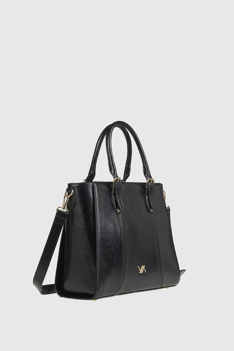 VERDE FASHION | Borsa a spalla in ecopelle verniciata - 8