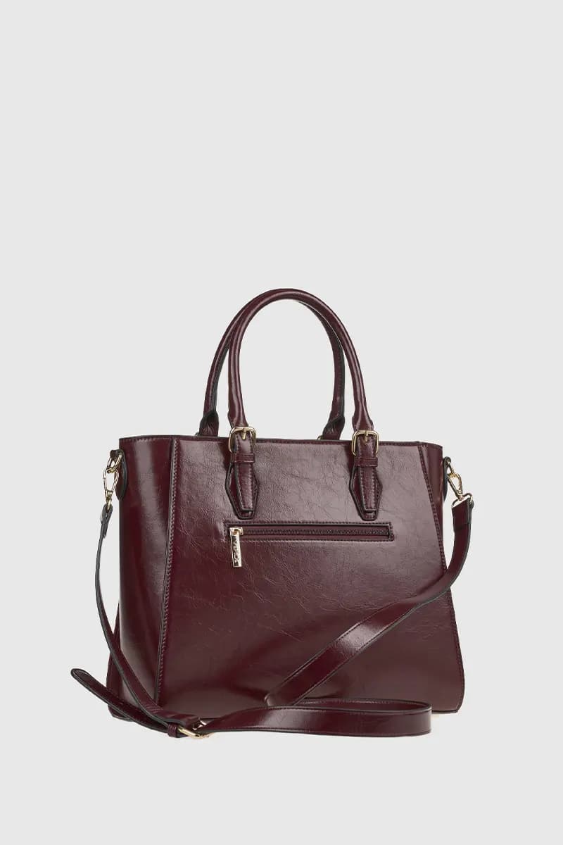 VERDE FASHION | Borsa a spalla in ecopelle verniciata - 10