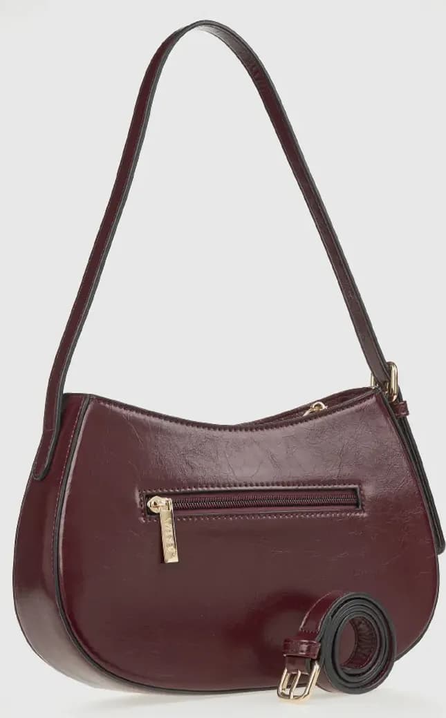 VERDE FASHION | Borsa a spalla in ecopelle verniciata - 2