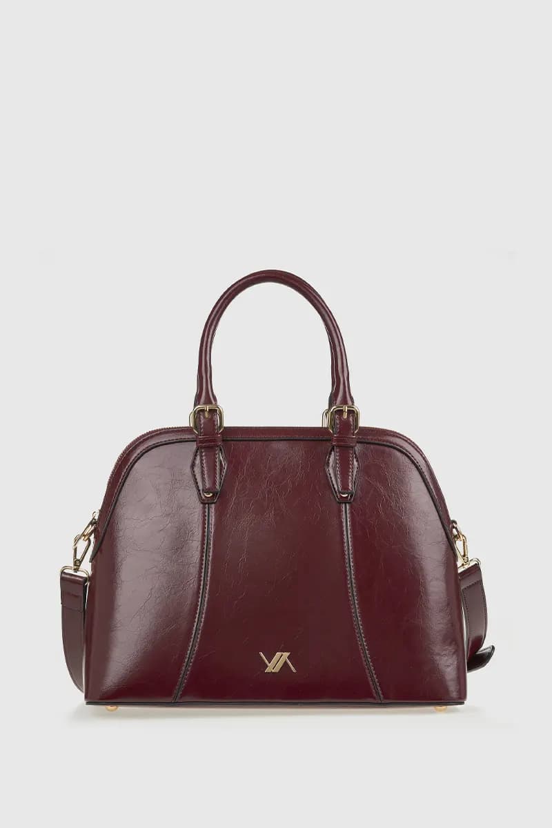 VERDE FASHION | Borsa a mano in ecopelle verniciata - 9