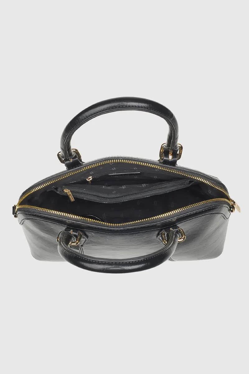 VERDE FASHION | Borsa a mano in ecopelle verniciata - 3