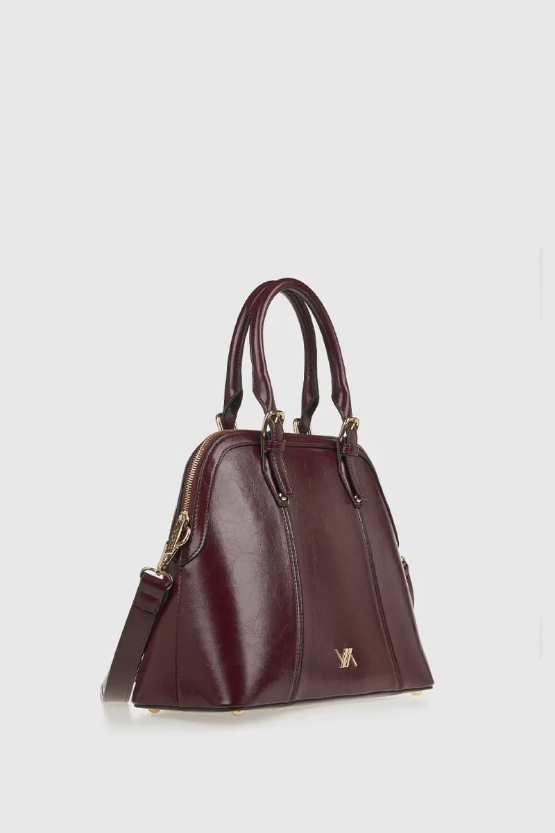 VERDE FASHION | Borsa a mano in ecopelle verniciata - 8