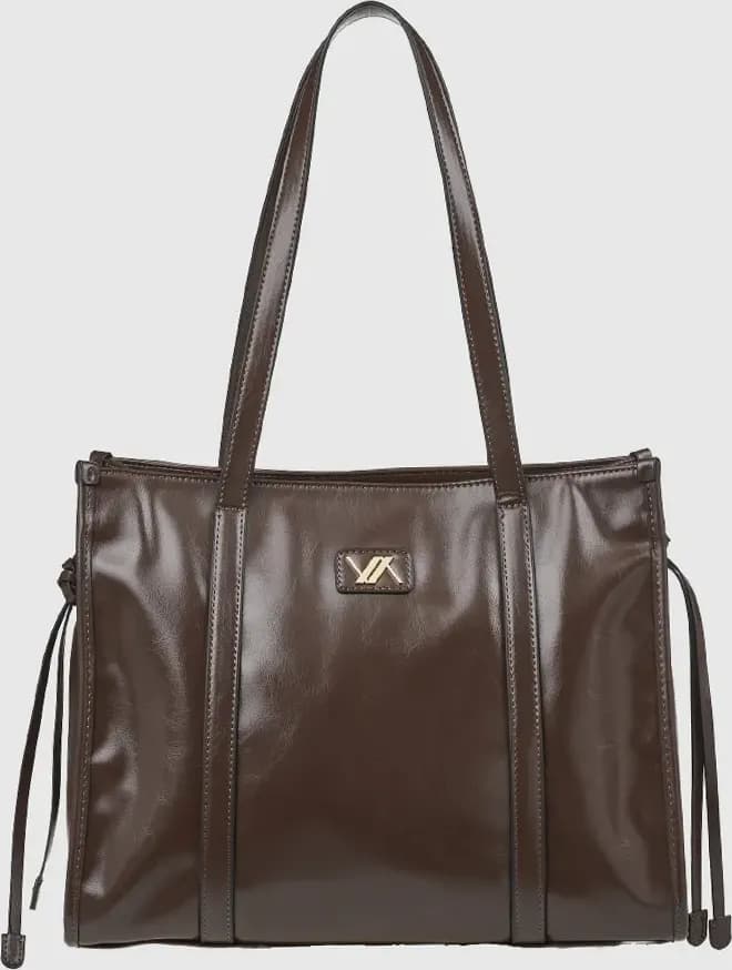 VERDE FASHION | Borsa a spalla in ecopelle verniciata - 9