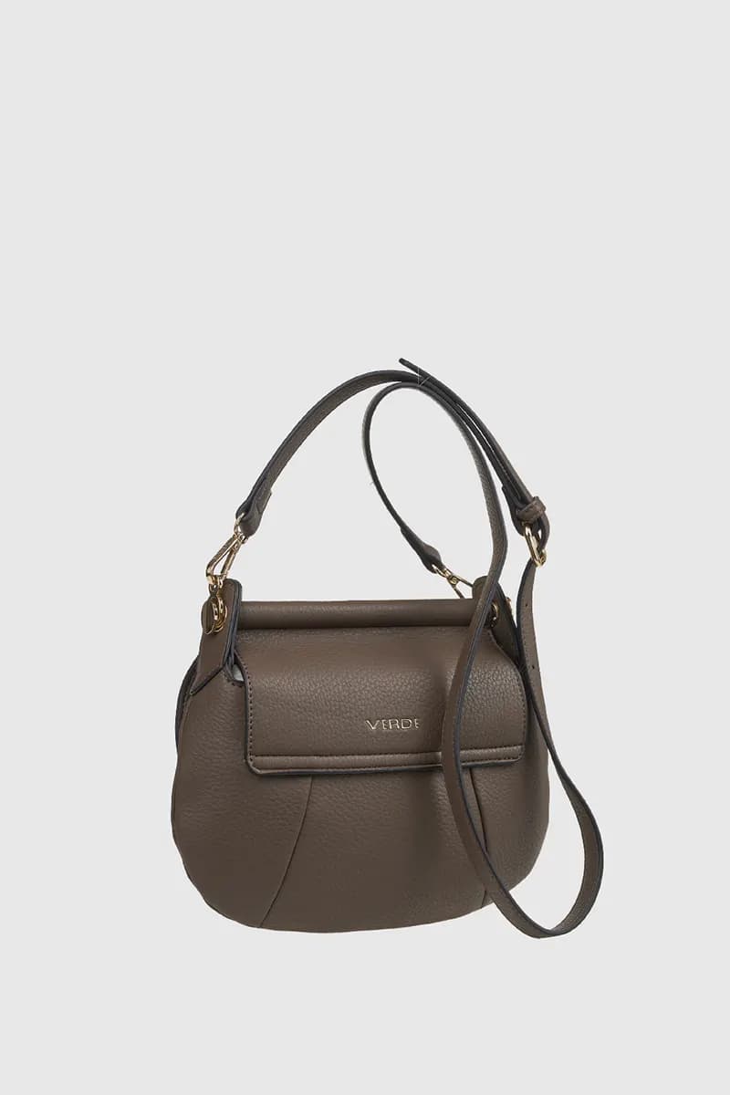 VERDE FASHION | Borsa a tracolla in ecopelle - 10