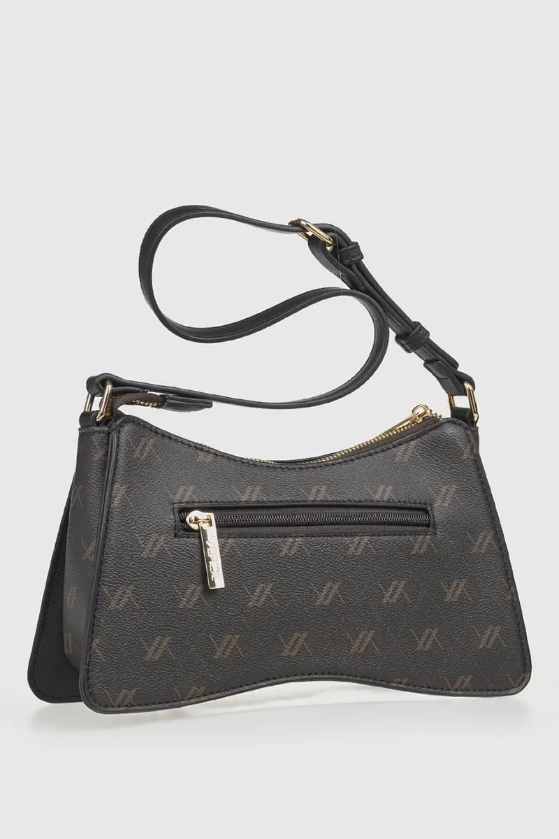 VERDE FASHION | Borsa a tracolla con stampa logo - 2