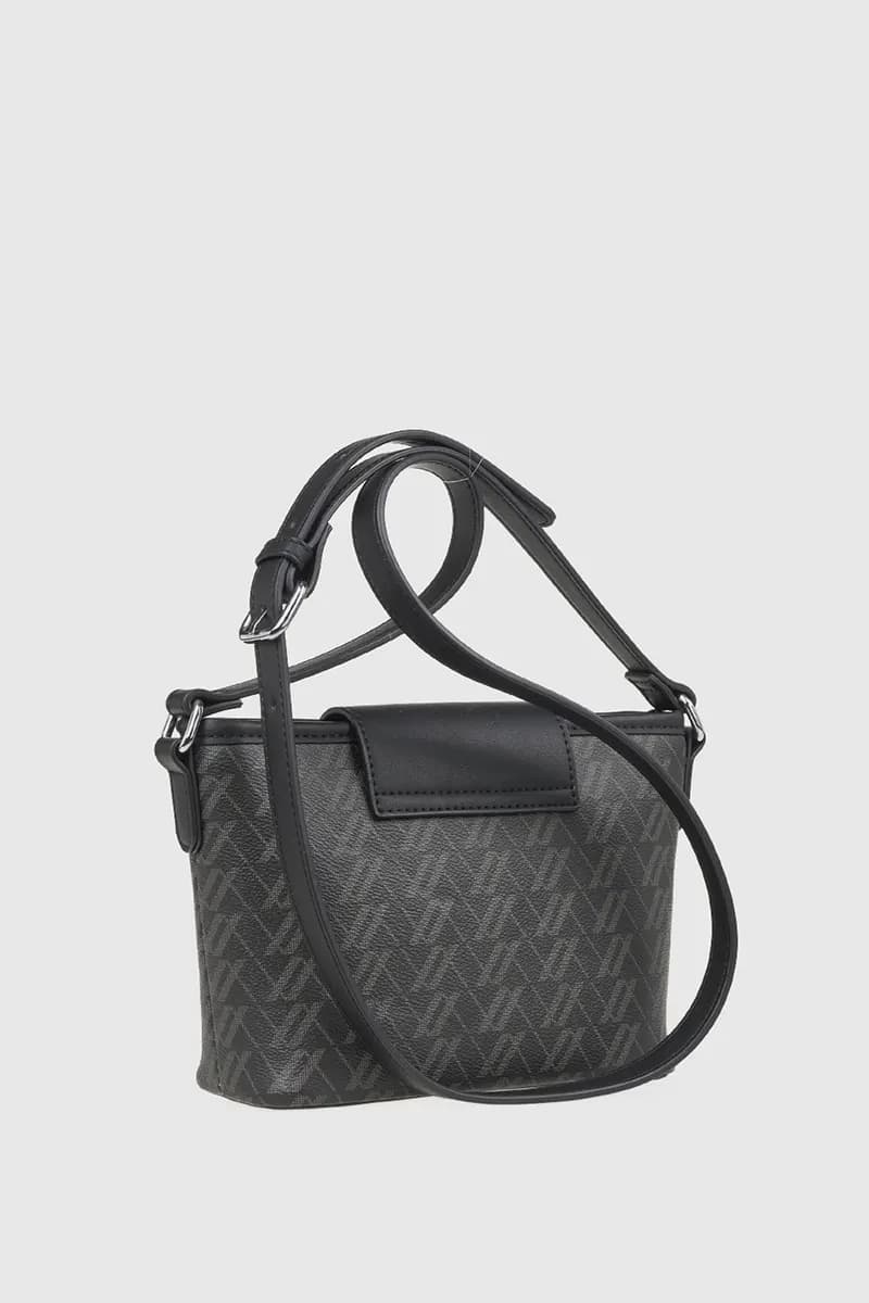 VERDE FASHION | Borsa piccola a tracolla con stampa logo - 2