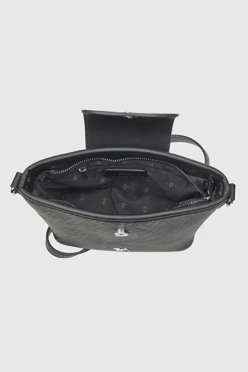 VERDE FASHION | Borsa piccola a tracolla con stampa logo - 3