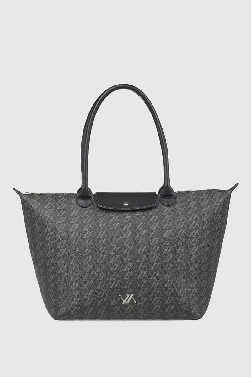 VERDE FASHION | Borsa a spalla con stampa logo - 5