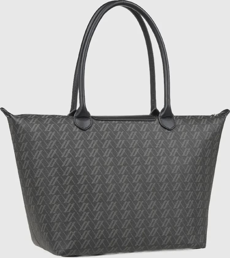 VERDE FASHION | Borsa a spalla con stampa logo - 2