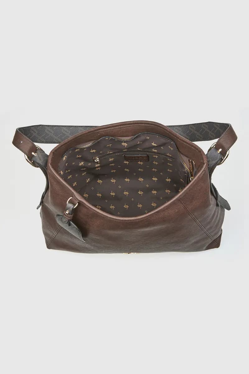 VERDE FASHION | Borsa a spalla mezzaluna in ecopelle - 3