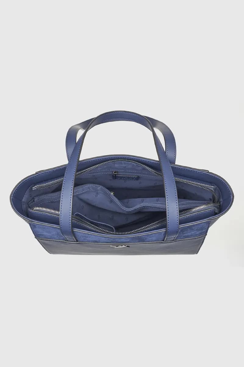 VERDE FASHION | Borsa a spalla dettaglio camoscio - 11
