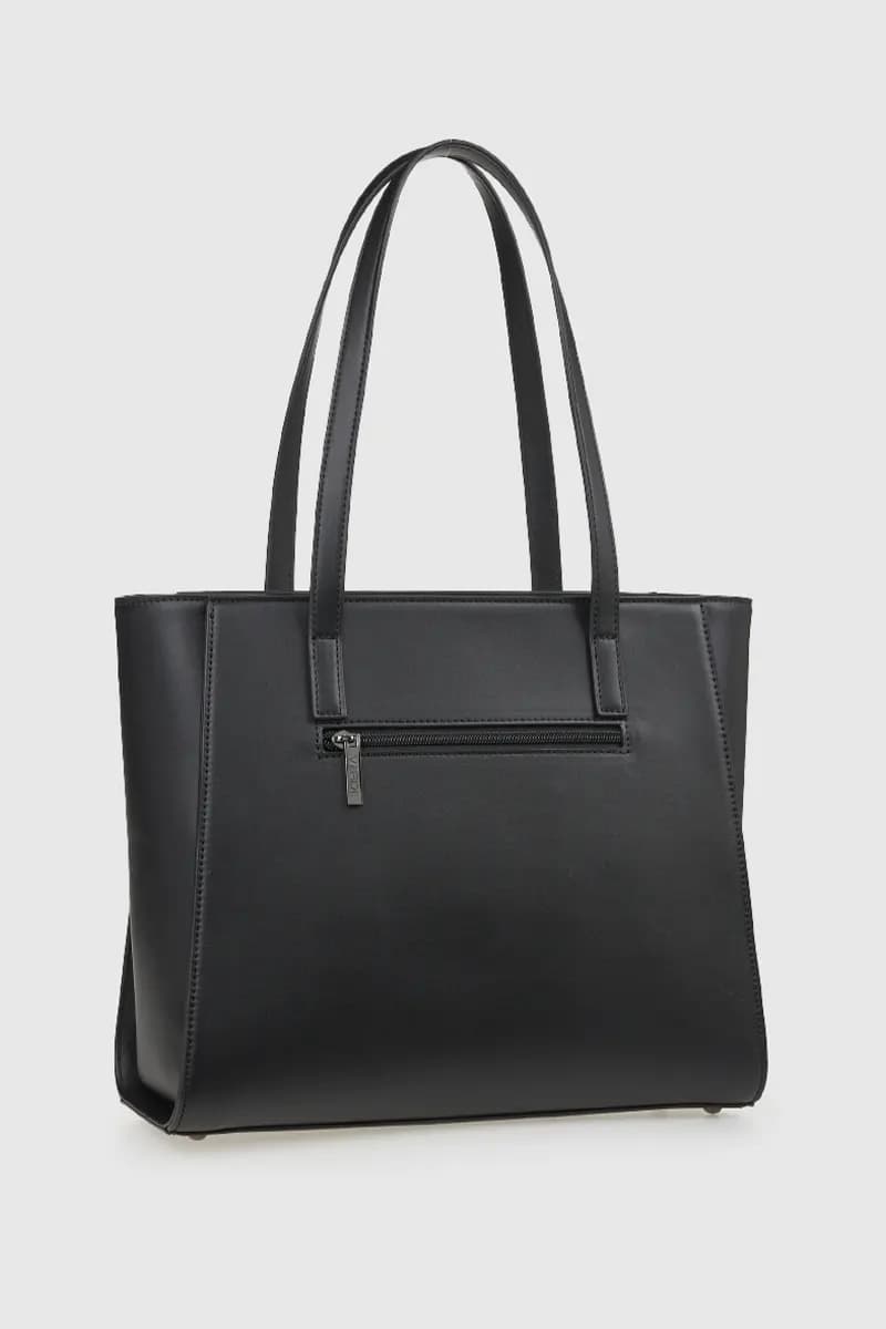 VERDE FASHION | Borsa a spalla dettaglio camoscio - 6