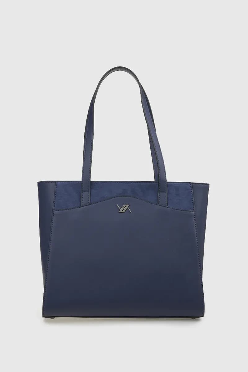 VERDE FASHION | Borsa a spalla dettaglio camoscio - 9