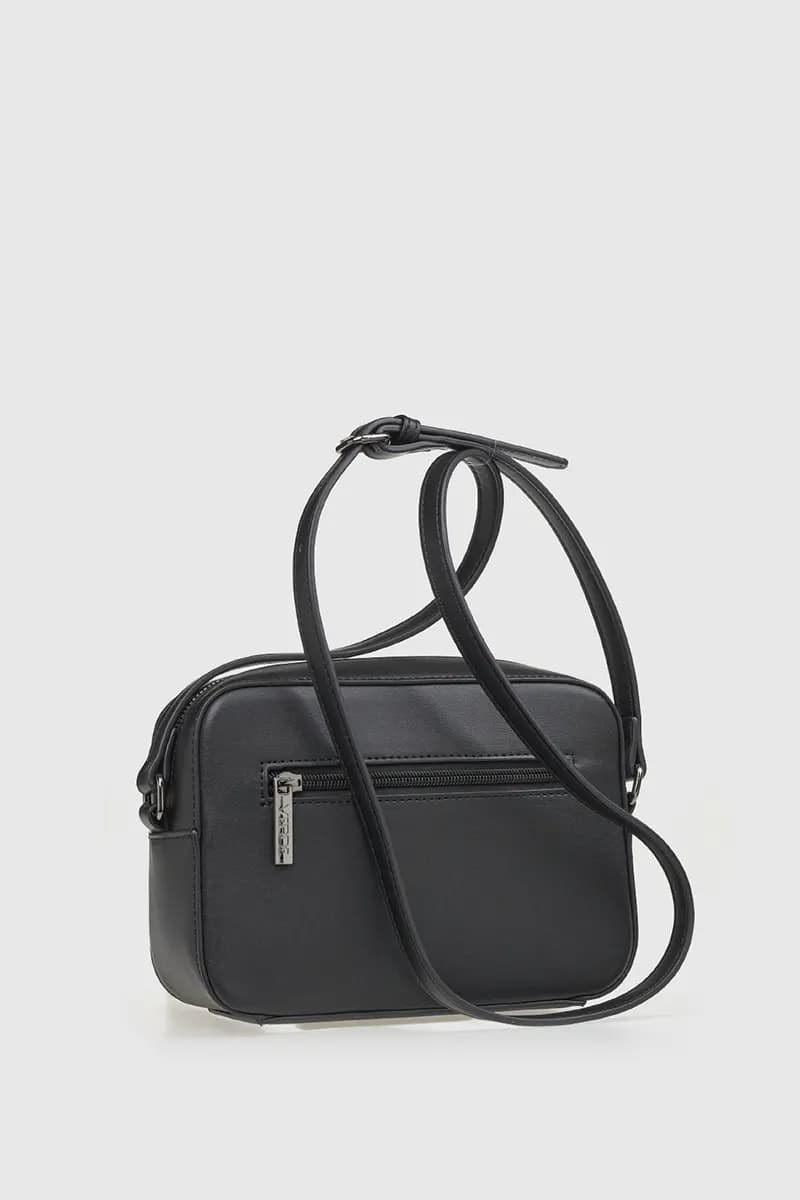 VERDE FASHION | Borsa a tracolla dettaglio camoscio - 2
