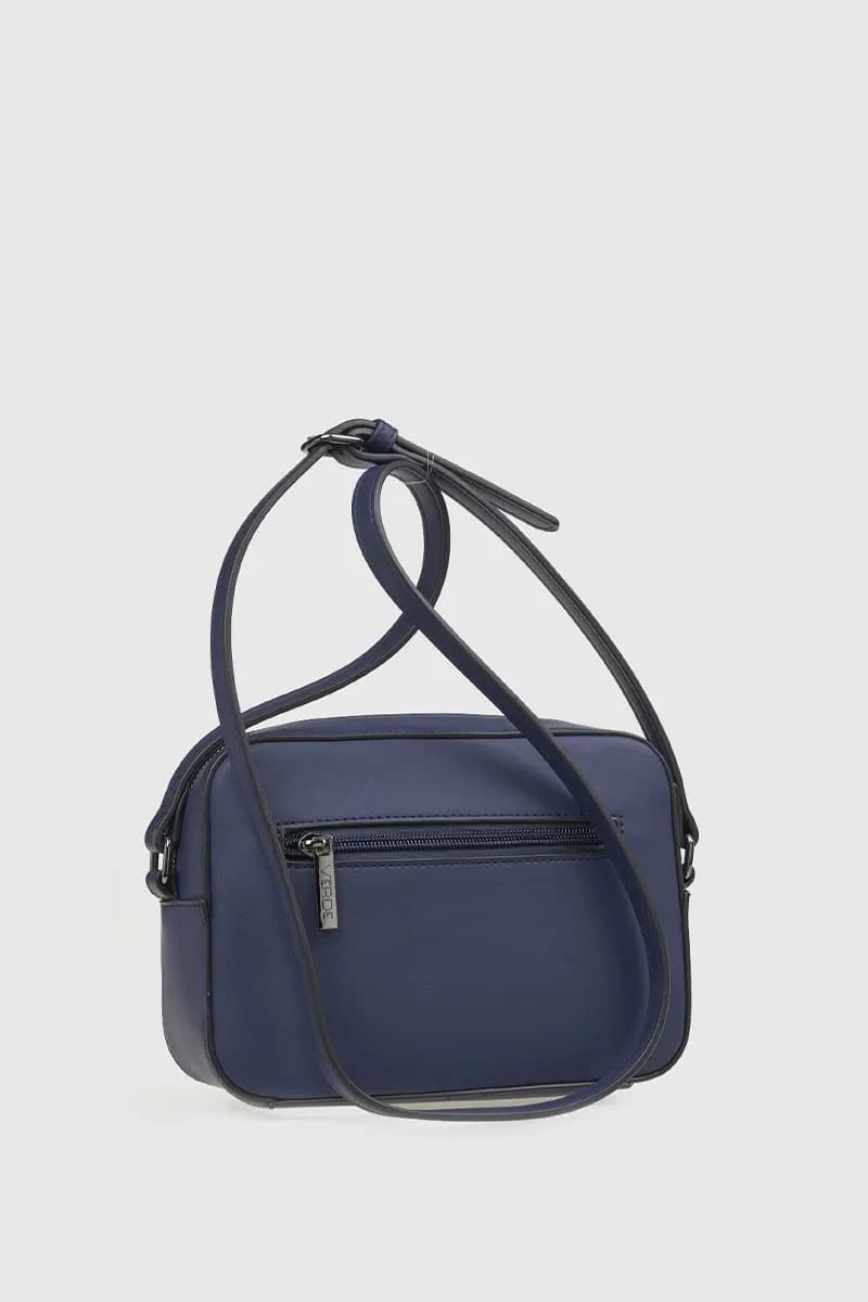 VERDE FASHION | Borsa a tracolla dettaglio camoscio - 10