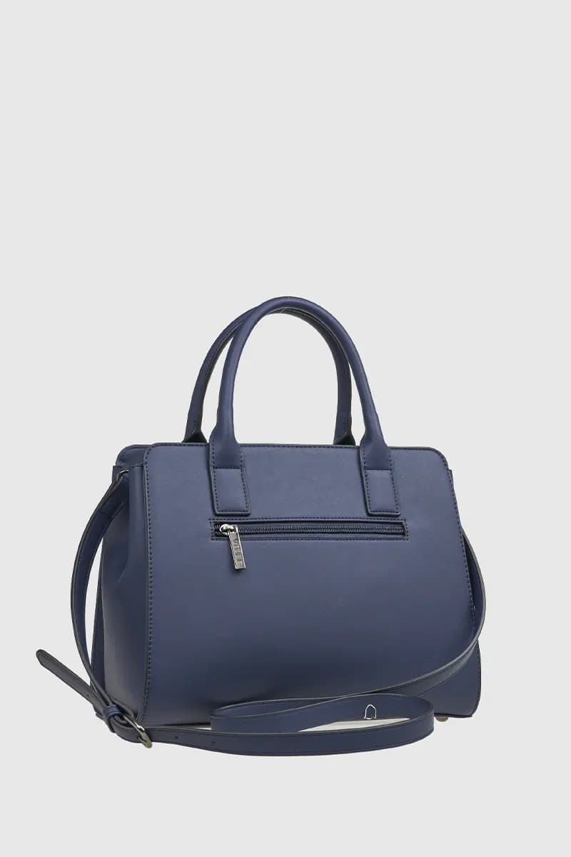 VERDE FASHION | Borsa tote dettaglio camoscio - 2