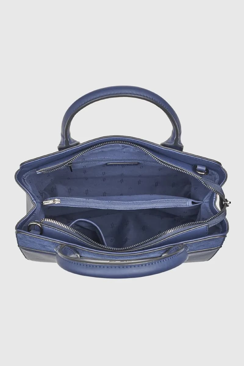 VERDE FASHION | Borsa tote dettaglio camoscio - 3